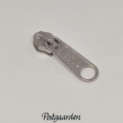 sølvfarvet 6 mm skyder til lynlås - postgaarden.com