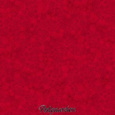 rød med prikker patchworkstof - postgaarden.com