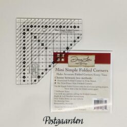 AQDR2 mini simple folded corners patchworklineal - postgaarden.com