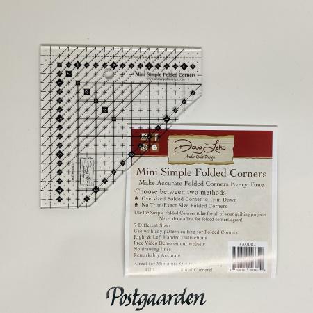 AQDR2 mini simple folded corners patchworklineal - postgaarden.com