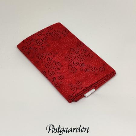 FQ7719 rød med prikker patchworkstof fat-quarter - postgaarden.com