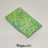 FQ7722 Lime blå bali batik patchworkstof fat-quarter - postgaarden.com