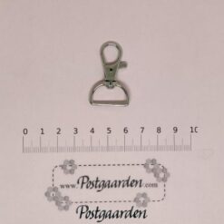 TAS514 Sølv karabinhage taske tilbehør - postgaarden.com