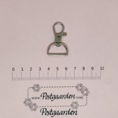 TAS514 Sølv karabinhage taske tilbehør - postgaarden.com