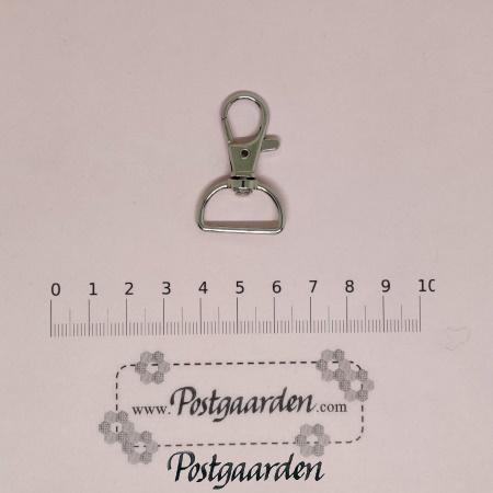 TAS514 Sølv karabinhage taske tilbehør - postgaarden.com