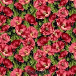 7744 bloomin poppies patchworkstof - postgaarden.com
