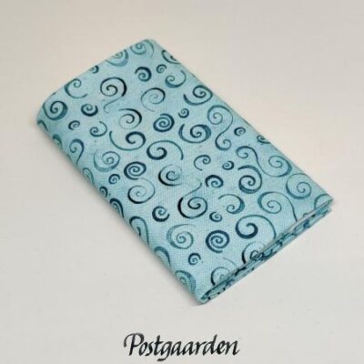 997749 Lyseblå med cirkler patchworkstof - postgaarden.com