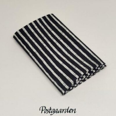 997750 Sort beige strib patchworkstof - postgaarden.com