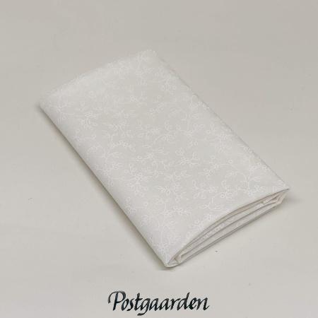 FQ7763 råhvid med blade patchworkstof fat-quarter - postgaarden.com
