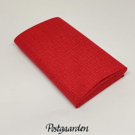 FQ7765 rød med trykt stofstruktur patchworkstof fat-quarter - postgaarden.com