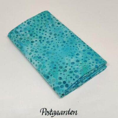 FQ7774 Turkis med prikker patchworkstof - postgaarden.com