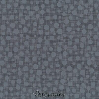 Patchworkstof Tin grå med streger og prikker - postgaarden.com