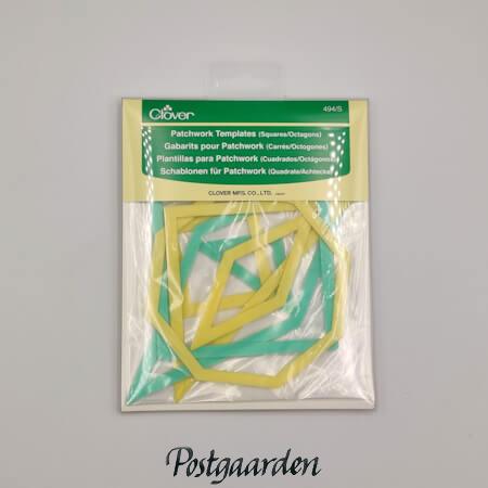 494S clover template sæt firkanter ottekanter - postgaarden.com