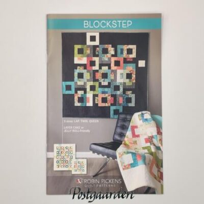 Blockstep patchwork mønster - postgaarden.com