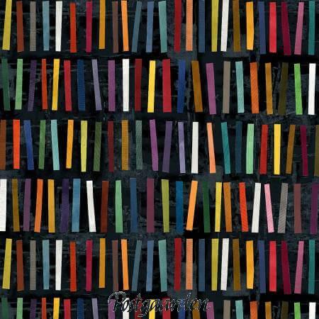 7885 sort med stave patchworkstof - postgaarden.com