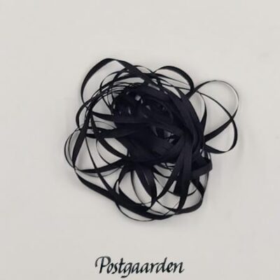 A4280 sort 4mm silkebånd silkebåndsbroderi - postgaarden.com