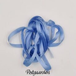 A7240 blå 7mm silkebånd silkebåndsbroderi - postgaarden.com