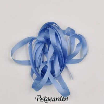 A7240 blå 7mm silkebånd silkebåndsbroderi - postgaarden.com