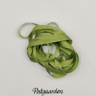 A7256 grøn 7mm silkebånd silkebåndsbroderi - postgaarden.com
