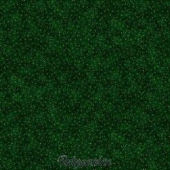 7897 Grøn med snirkler og guld jul patchworkstof - postgaarden.com