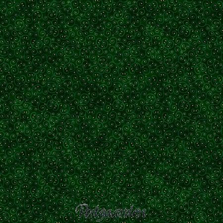 7897 Grøn med snirkler og guld jul patchworkstof - postgaarden.com