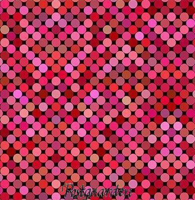 7903 Pink rød prikker patchworkstof - postgaarden.com