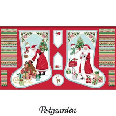 7908 panel julesok patchworkstof - postgaarden.com