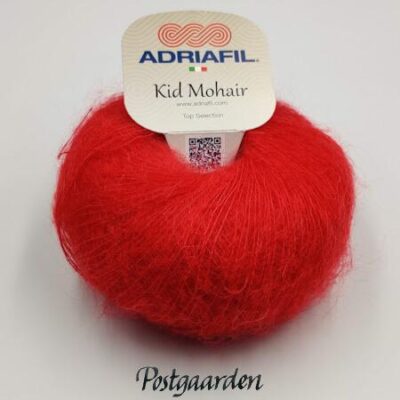 Adriafil kid mohair garn farve 17 rød - postgaarden.com