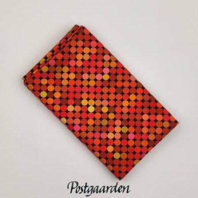 FQ7904 Orange prikker patchworkstof - postgaarden.com