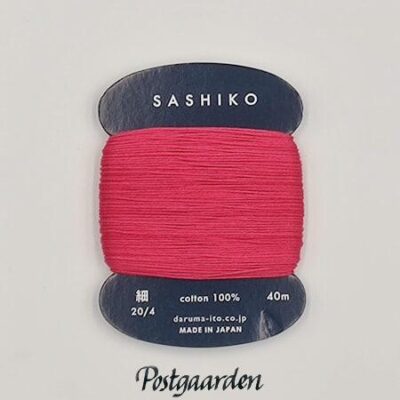 221 rød sashiko broderigarn - postgaarden.com