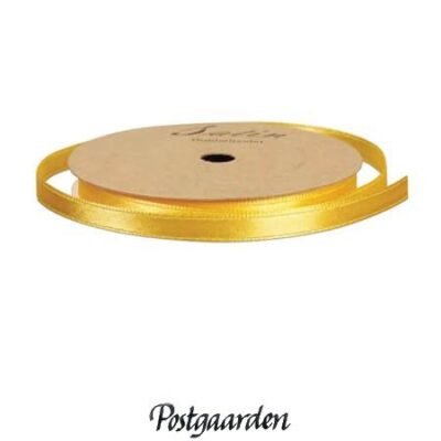 743214 gul 3mm satinbånd - postgaarden.com