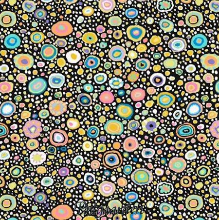 7918 Sort roman glass kaffe fassett patchworkstof - postgaarden.com