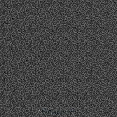 7919 sort grå med snirkler patchworkstof - postgaarden.com