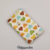 FQ7914 hvid med hjerter og bier patchworkstof - postgaarden.com