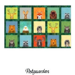 097911 panel med dyr patchwork - postgaarden.com