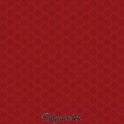 7924 rød med cirkler patchworkstof - postgaarden.com