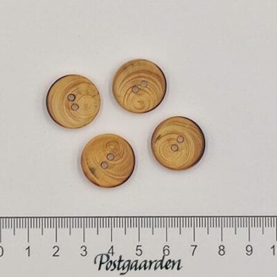 træ knap natur 20mm - postgaarden.com
