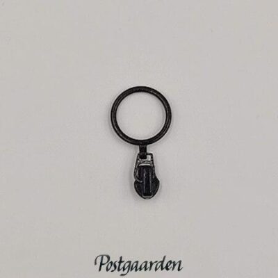 skyder med ring sort 4mm - postgaarden.com