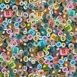 7933 Antik knapper patchworkstof - postgaarden.com