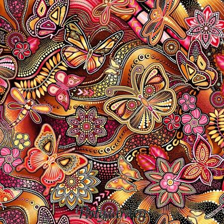 7935 sommerfugle patchworkstof - postgaarden.com