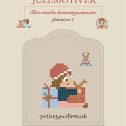 Julesæt 2 forside - Nisse med pakker - Hund & kat - Rensdyr og nisse i pakker - postgaarden.com