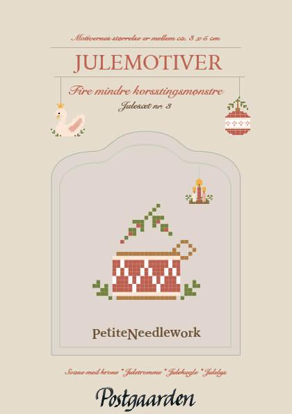 Julesæt 3 forside - Svane med krone - Juletromme _ Julekugle - Julelys - postgaarden.com
