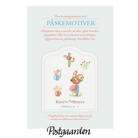påske 2 kreasøster korssting - postgaarden.com
