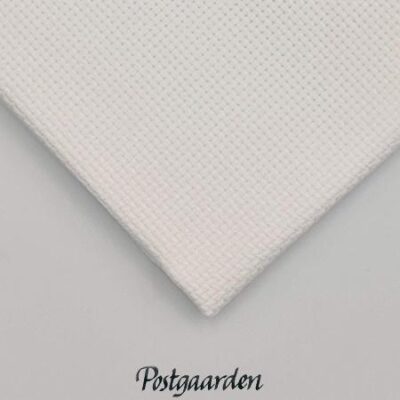 57700P Aida hvid broderistof - postgaarden.com