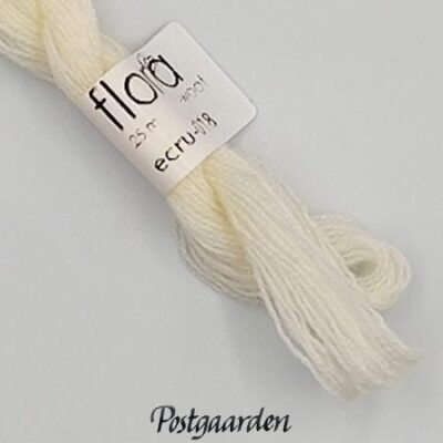 ECRU flora wool fru zippe broderigarn - postgaarden.com