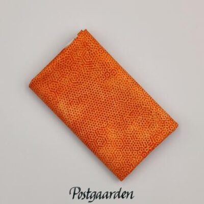 FQ7938 orange prikker dimples patchworkstof - postgaarden.com