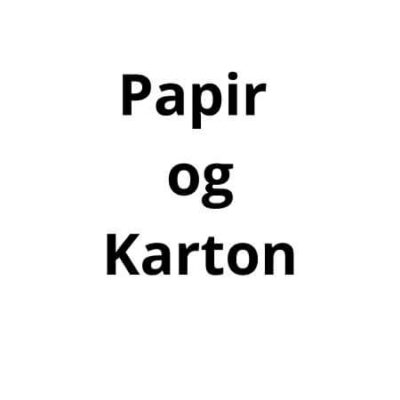 Papir og Karton