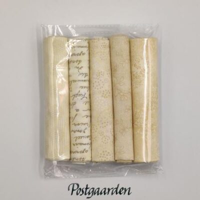 STOFPK05 creme stofpakke patchworkstof - postgaarden.com