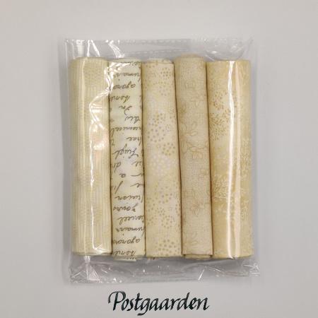 STOFPK05 creme stofpakke patchworkstof - postgaarden.com