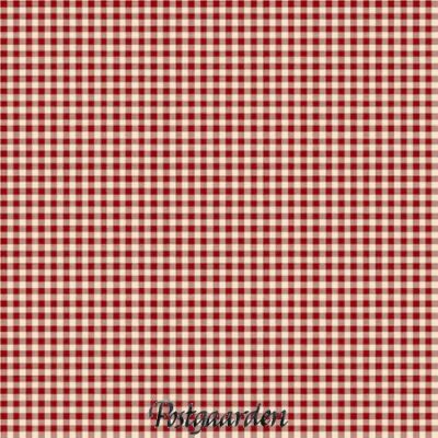 7950 rød råhvid tern patchworkstof - postgaarden.com